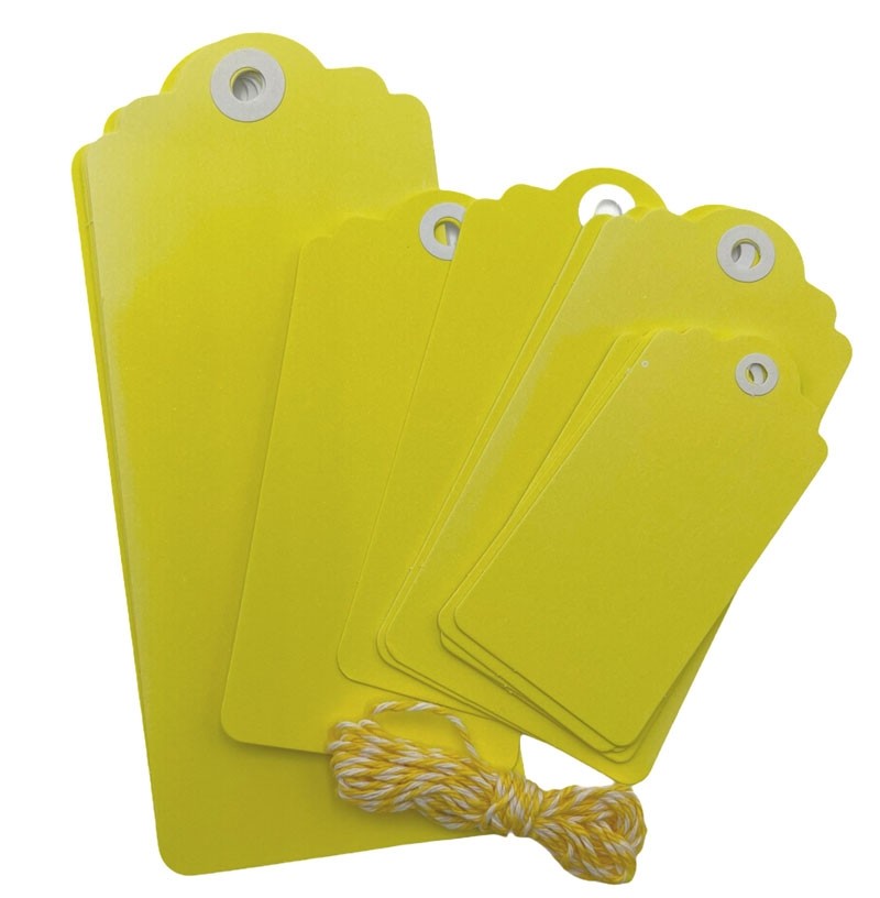 Yellow Scallop Tags