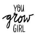 5696c - you grow girl rubber stamp