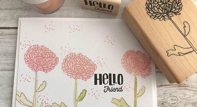 rose gold embossing