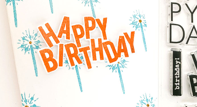 happy birthday sparkler